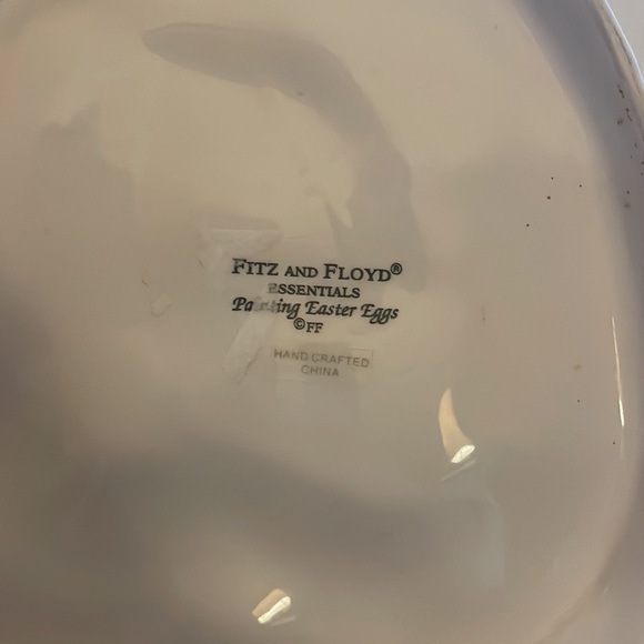 Fitz & Floyd Painting Easter Eggs porcelain decorative plate - Picture 3 of 5